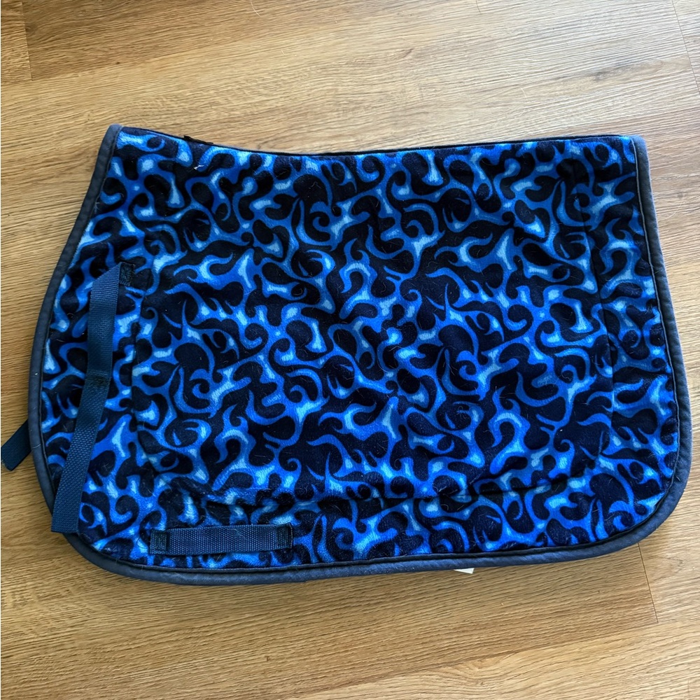 Blue flame saddle pad